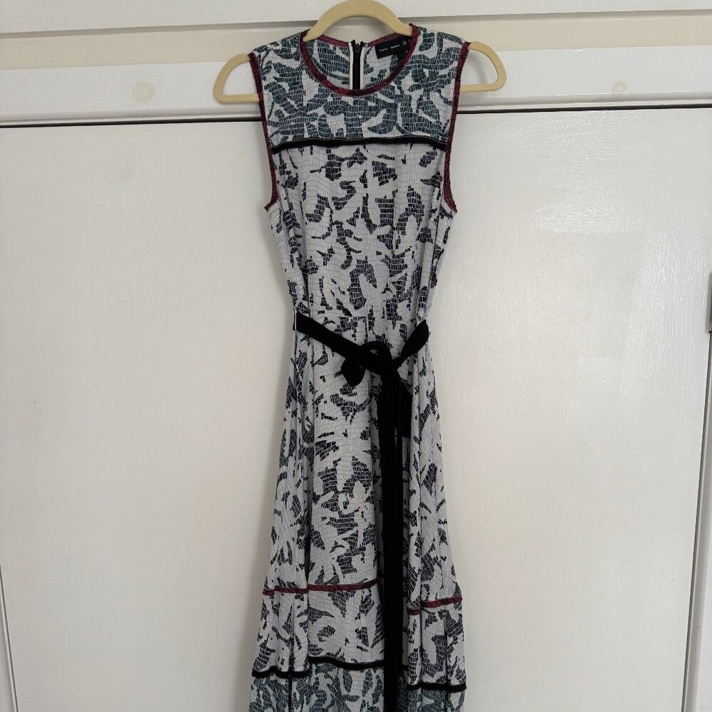 Proenza Schouler floral blue midi dress